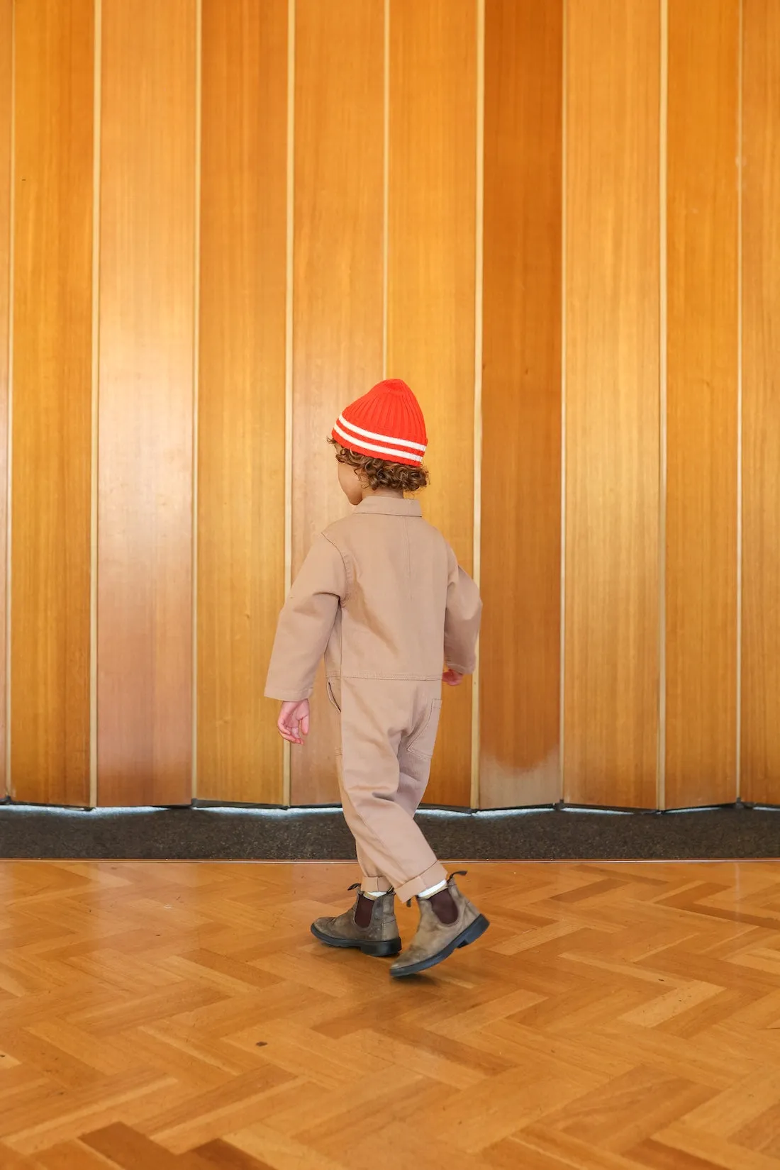 Organic Denim Boilersuit - Clay