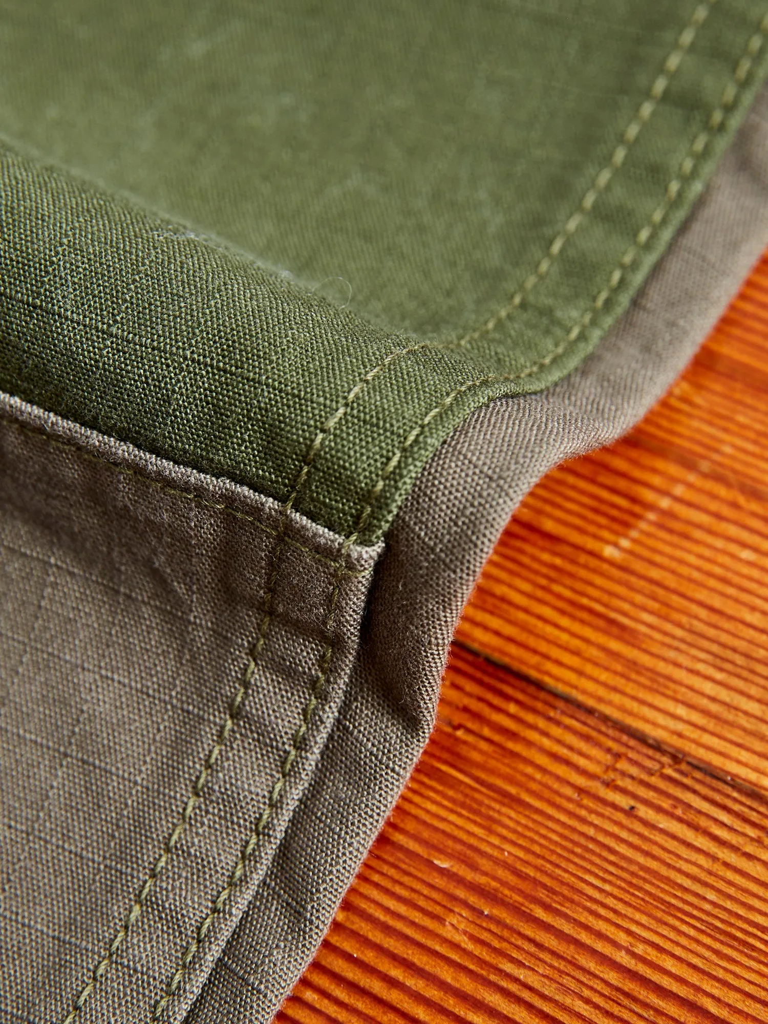 Patchwork Cargo Pants in Khaki