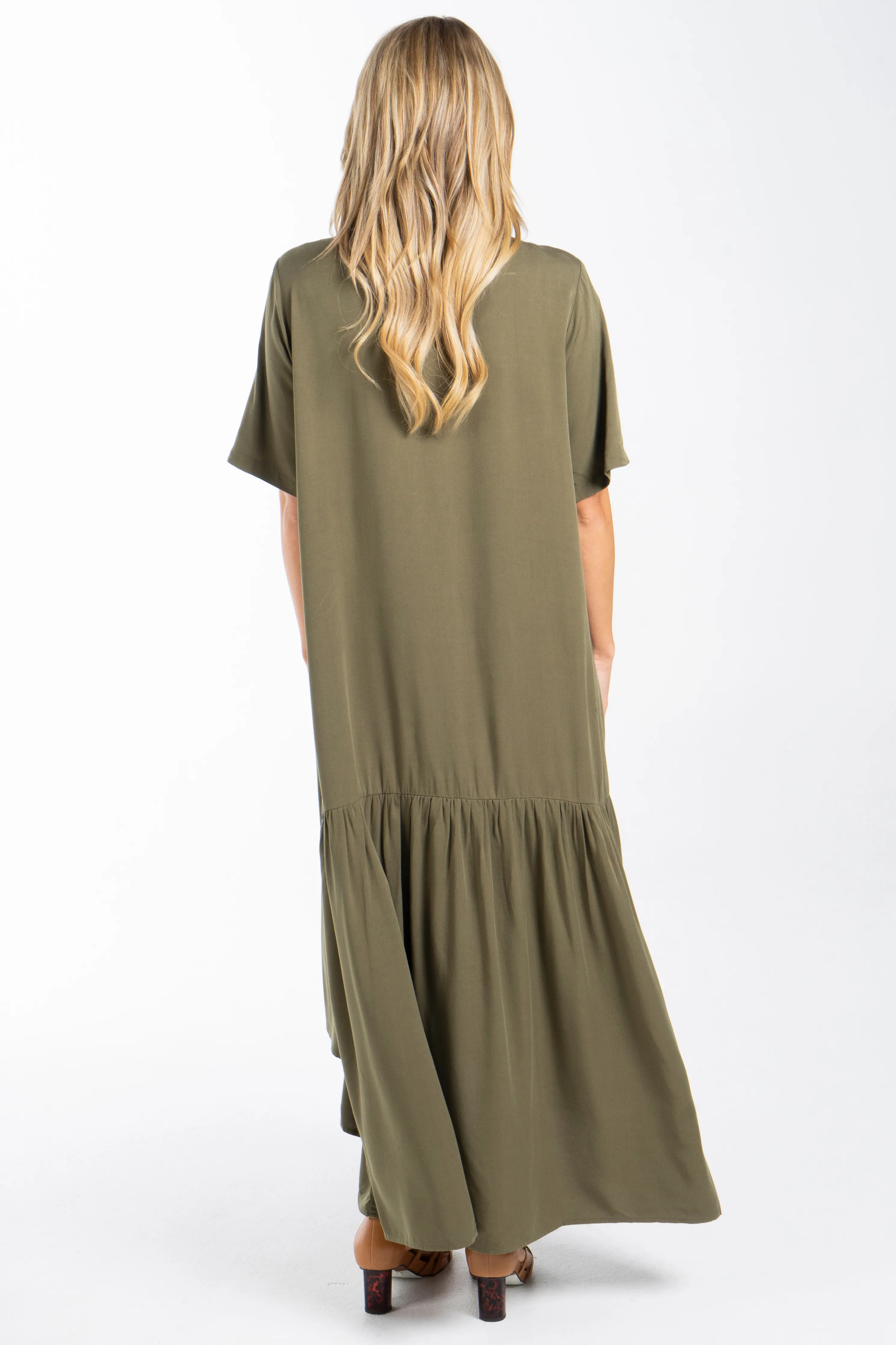 Peak Maxi Dress | Khaki | FINAL SALE