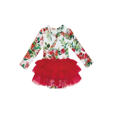 Posh Peanut Beatrix Long Sleeve Tulle Skirt Bodysuit