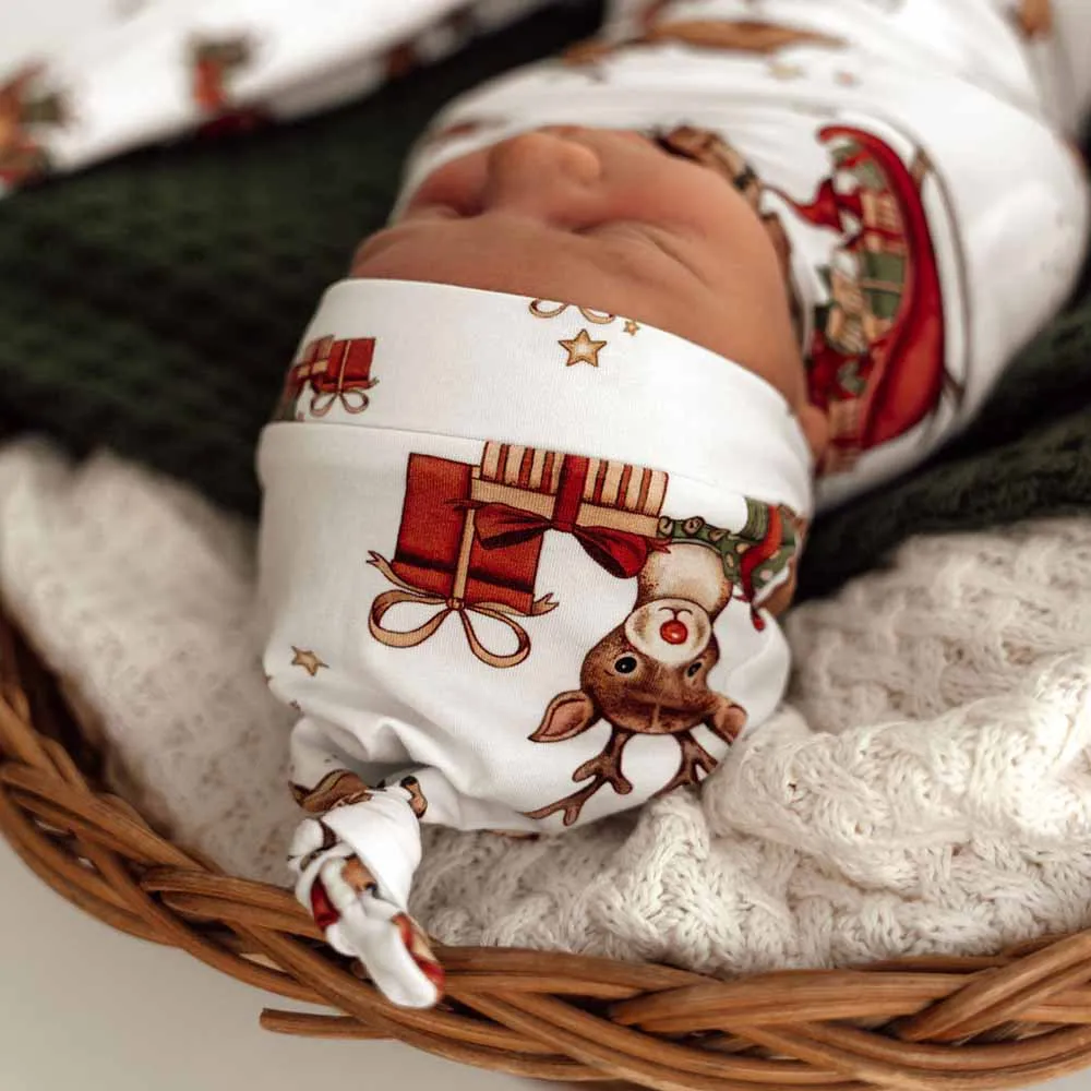 Reindeer Organic Knotted Beanie