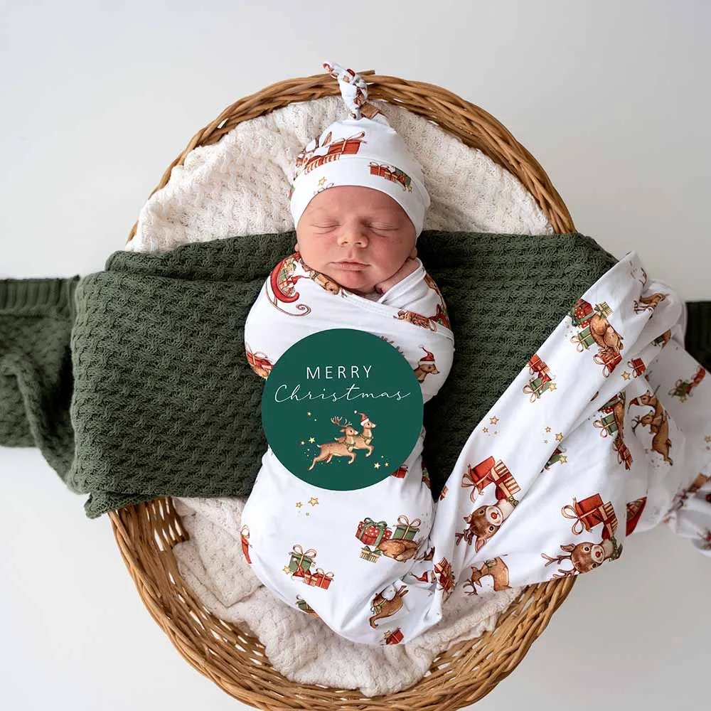 Reindeer Organic Knotted Beanie