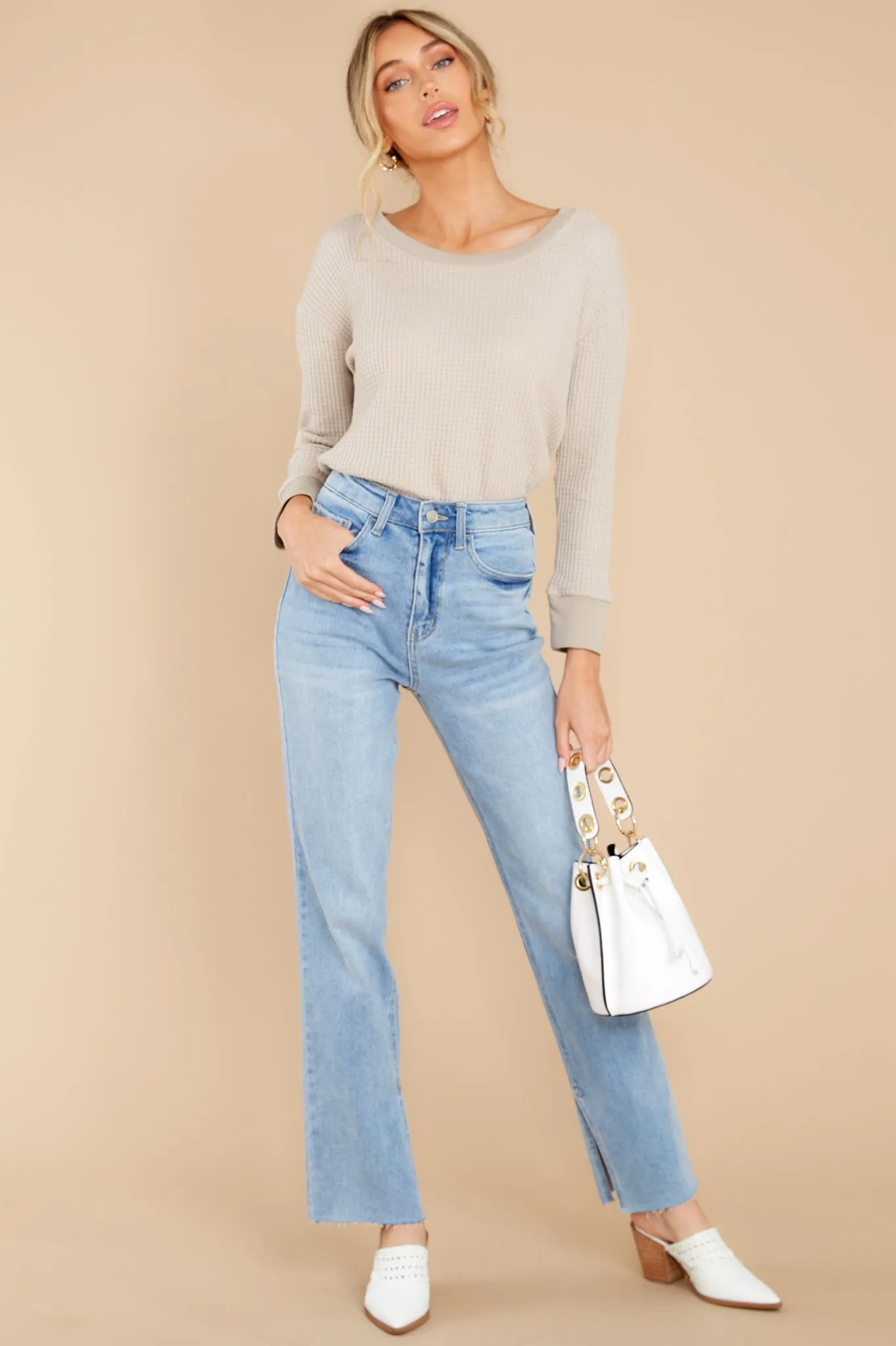 Rekindle Love Taupe Top