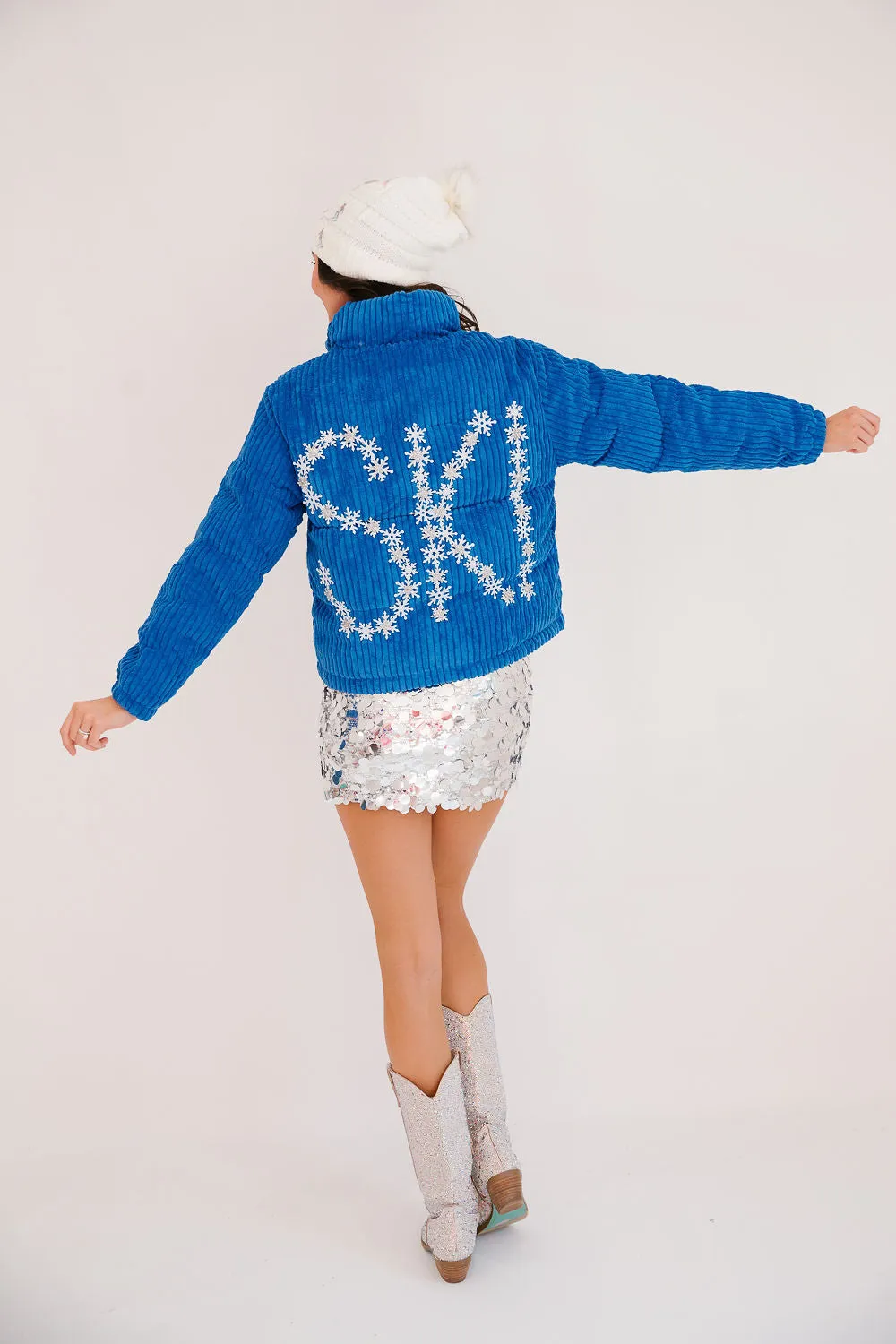 SKI FLORAL CORDUROY JACKET