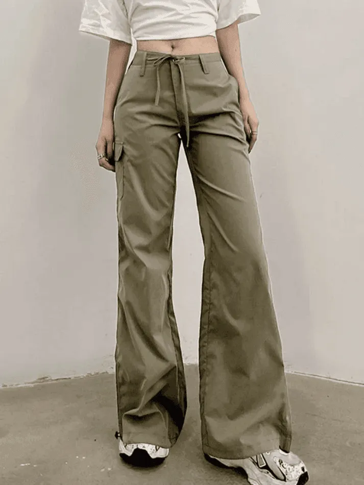 Straight Leg Pocket Cargo Pants