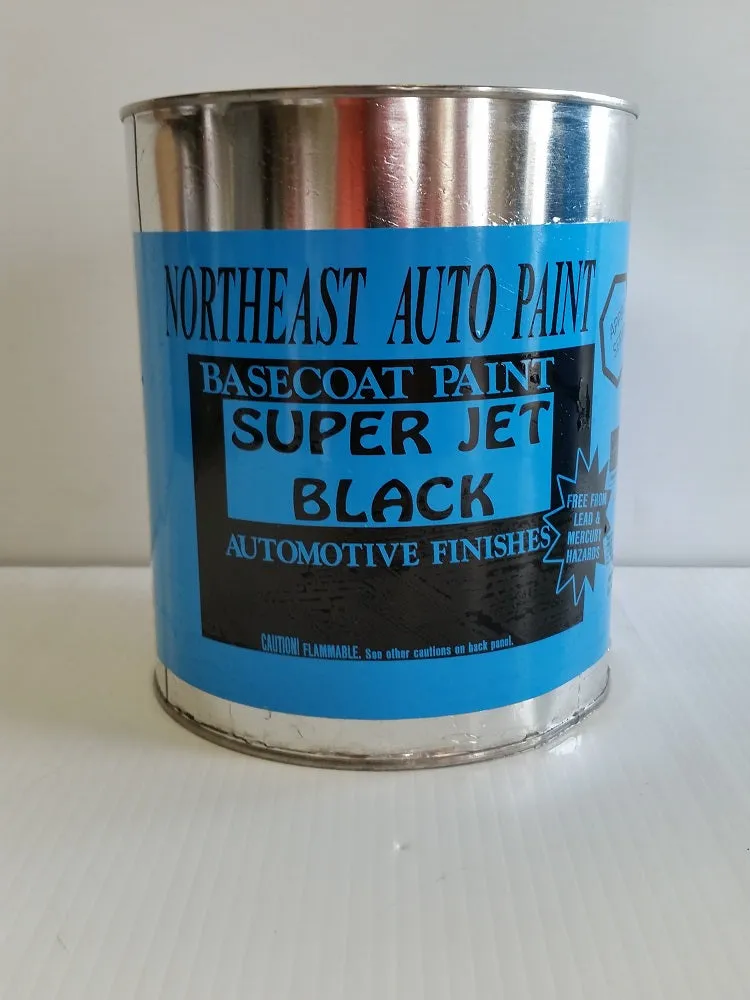 Super Jet Black urethane basecoat clearcoat auto body restoration car paint kit SUPPLIES