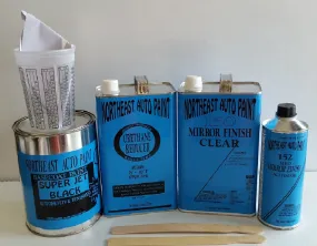 Super Jet Black urethane basecoat clearcoat auto body restoration car paint kit SUPPLIES Super Jet Black urethane basecoat clearcoat auto body restoration car paint kit SUPPLIES