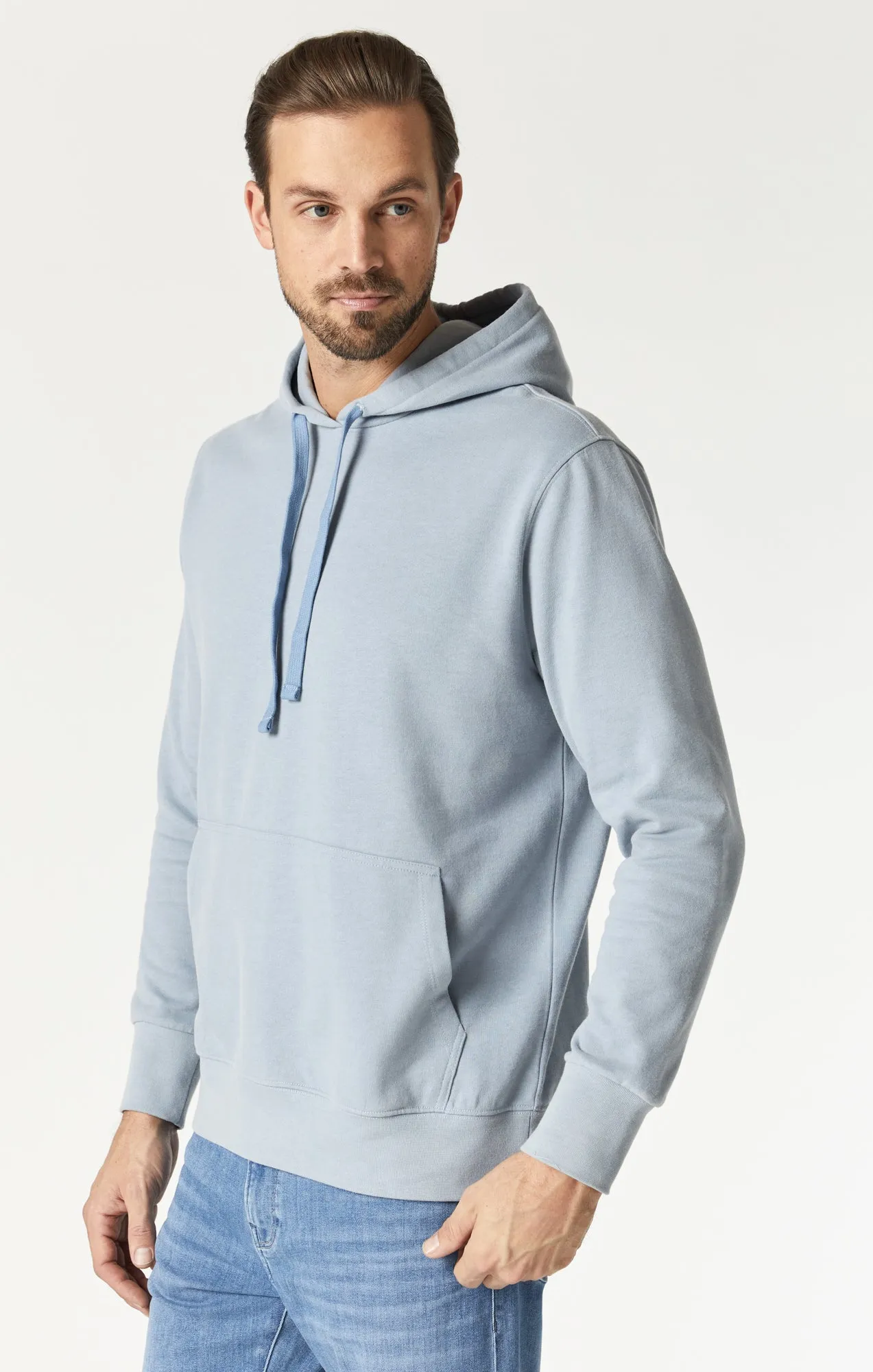 SWEATSHIRT IN ALUMINUM NATURAL DYE