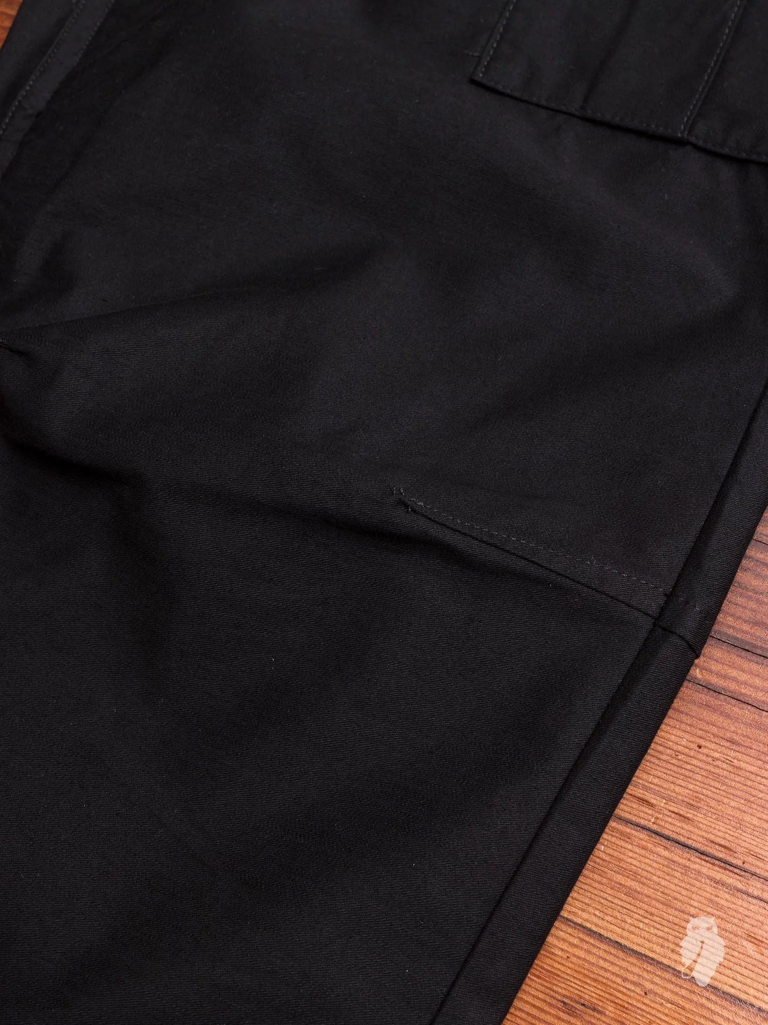 Utility Cotton BDU Pants in Black