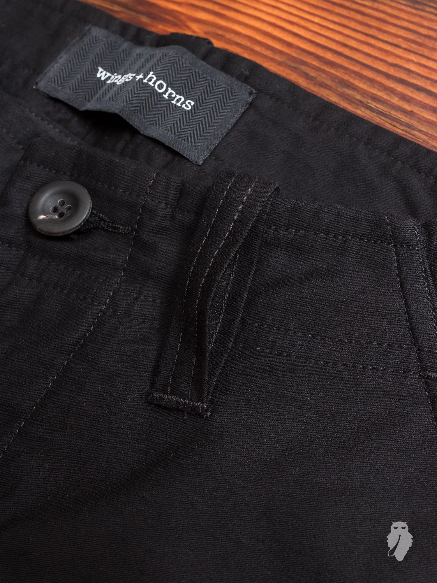 Utility Cotton BDU Pants in Black