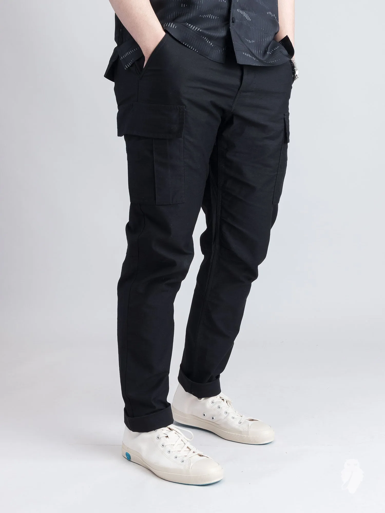 Utility Cotton BDU Pants in Black