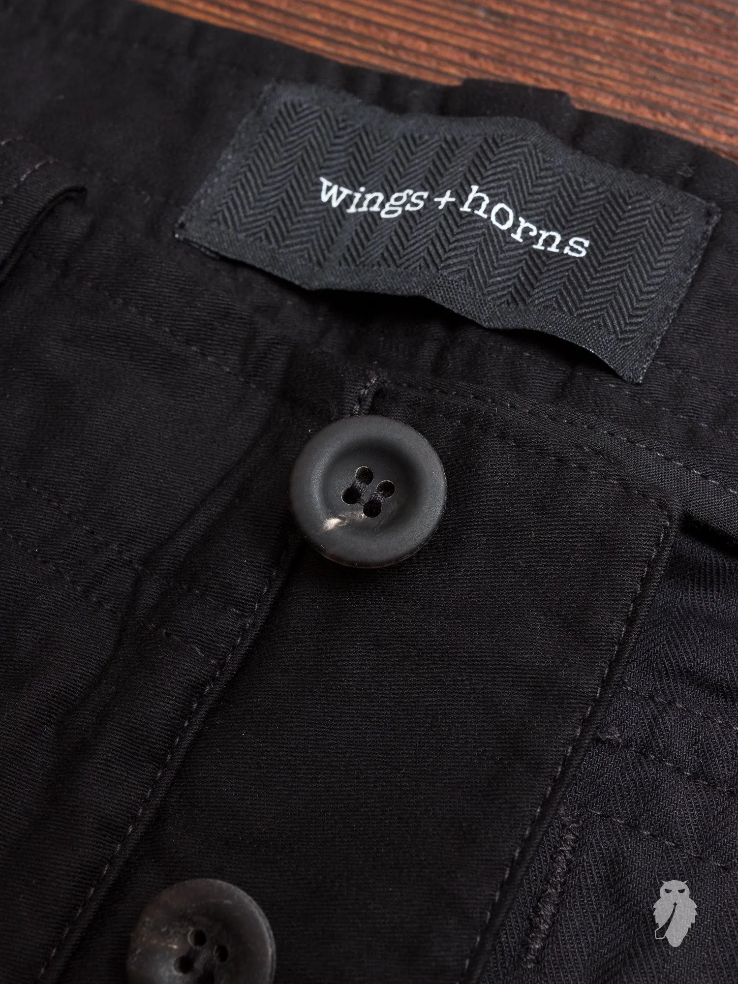 Utility Cotton BDU Pants in Black