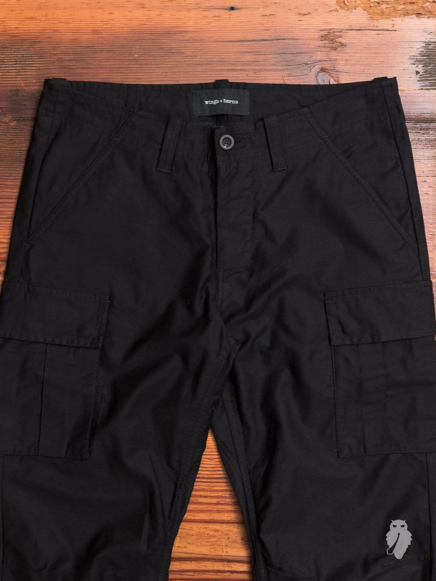 Utility Cotton BDU Pants in Black