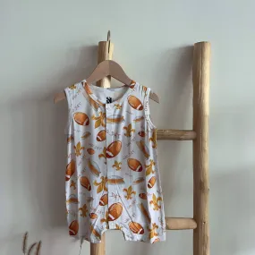 Who Dat Football Bamboo Romper