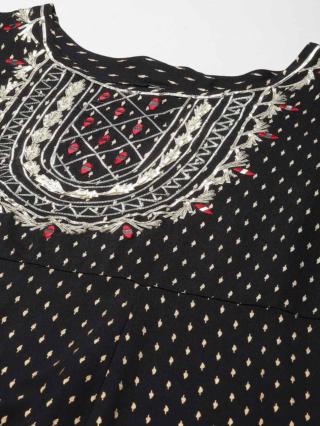 Women Black Rayon Dress