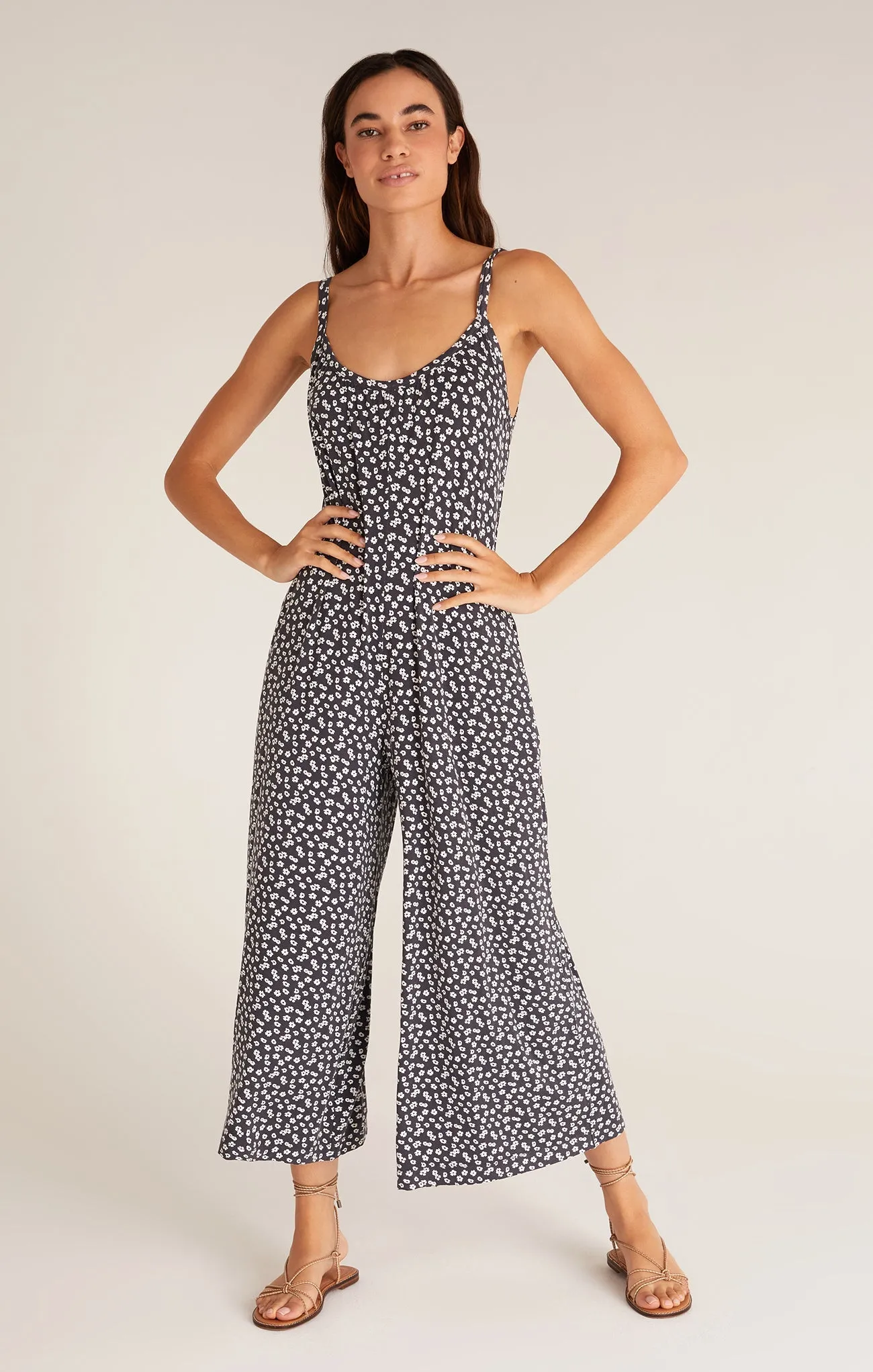 Z-Supply Solstice Ditsy Floral Jumpsuit - Shadow